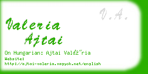 valeria ajtai business card